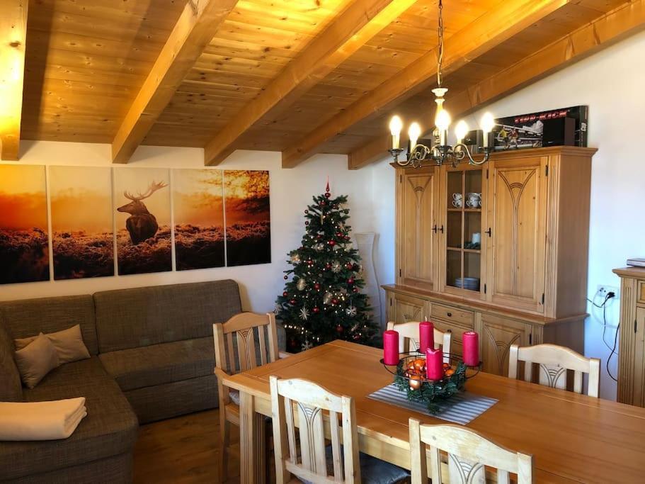 Ferienhaus Zillertal Panorama Blick Balkon Sauna Zellberg Exteriör bild