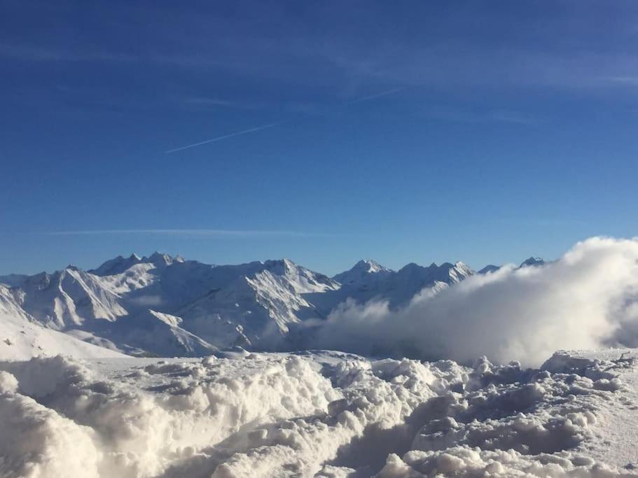 Ferienhaus Zillertal Panorama Blick Balkon Sauna Zellberg Exteriör bild