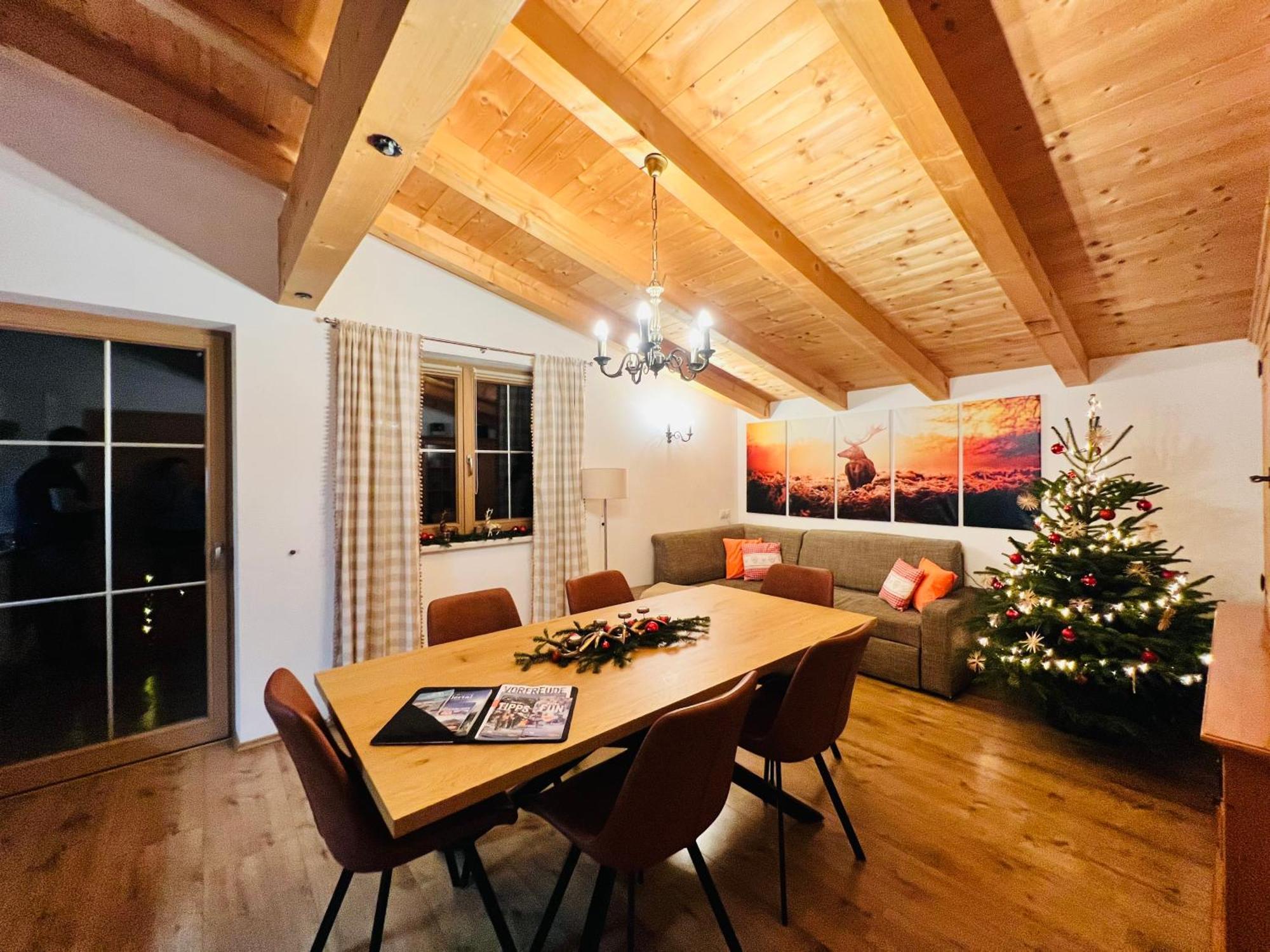 Ferienhaus Zillertal Panorama Blick Balkon Sauna Zellberg Exteriör bild